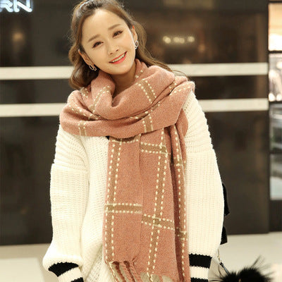 Trendy Tassel Faux Rabbit Scarf - Colorful & Cozy