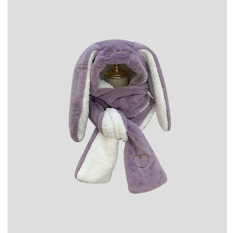 Snuggly Bunny Ears Winter Hood Set