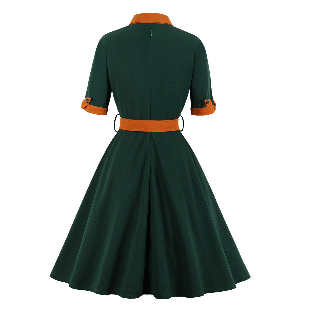 Vintage Inspired V-Neck Swing Dress