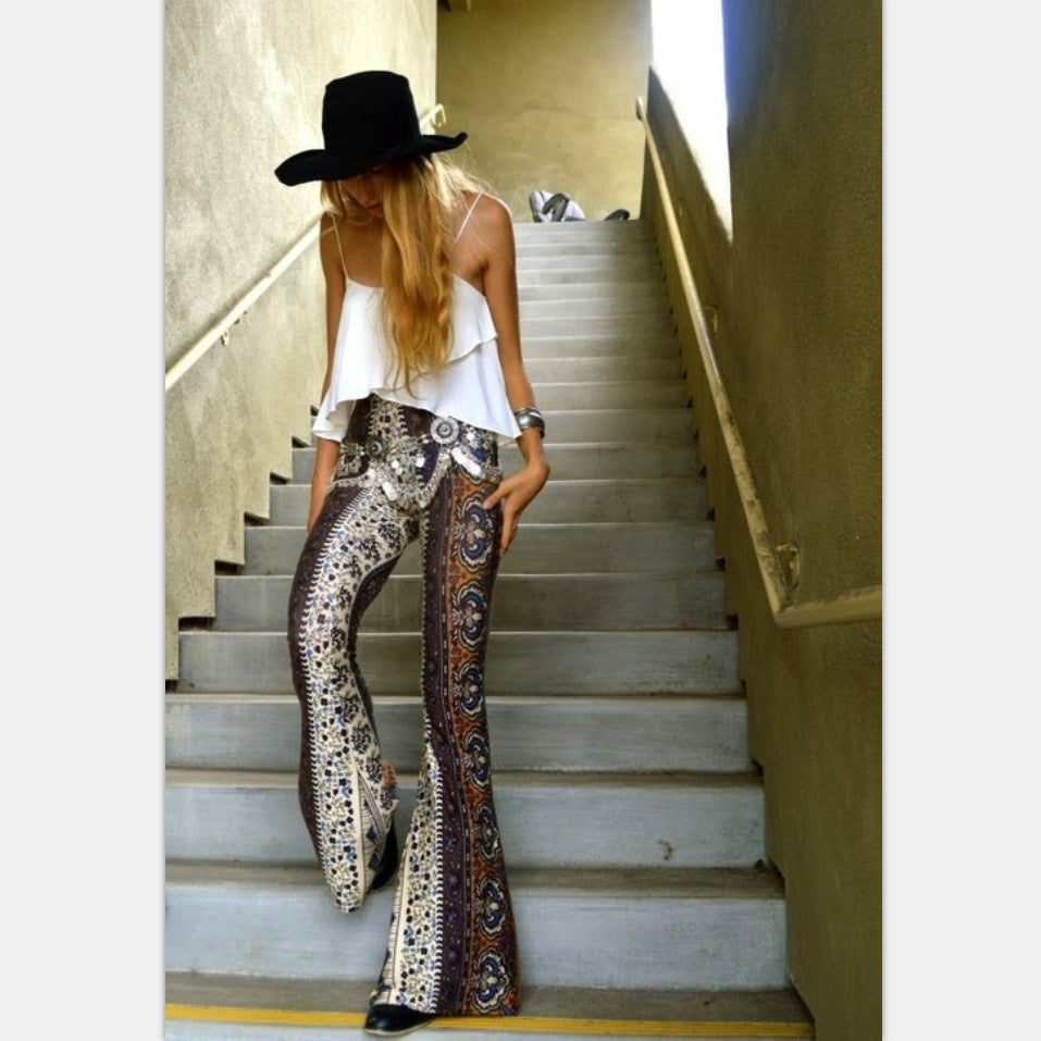 Modern Retro Flared Pants - Tight Fit