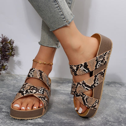 Elegant Cross-Strap Sandals