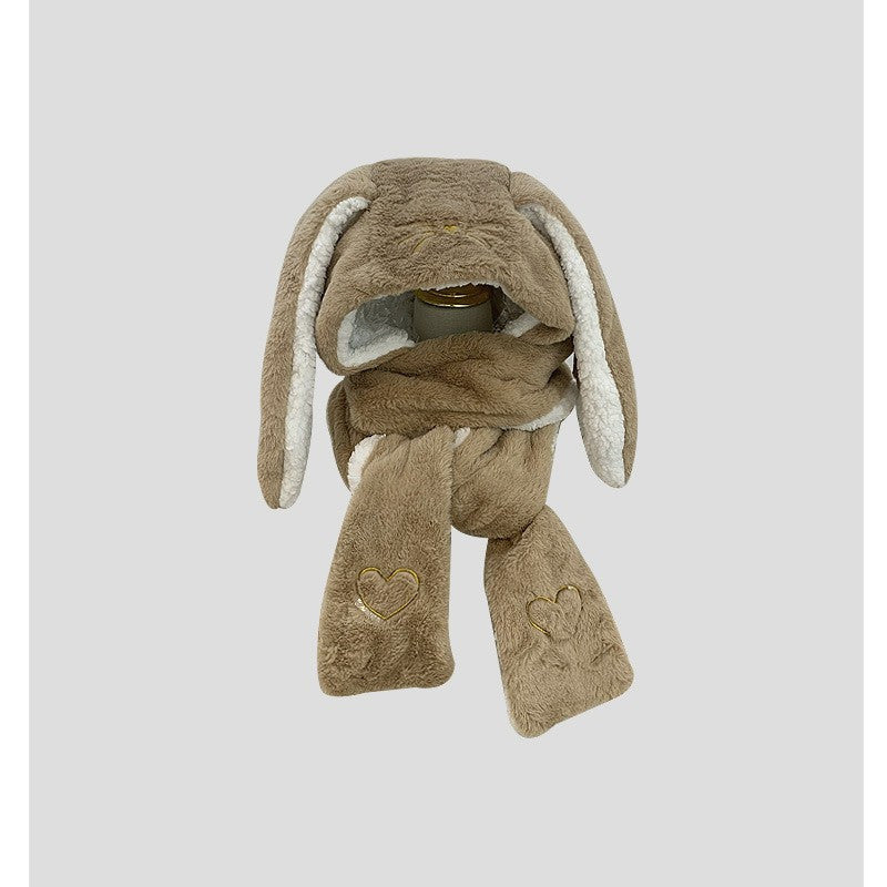 Snuggly Bunny Ears Winter Hood Set