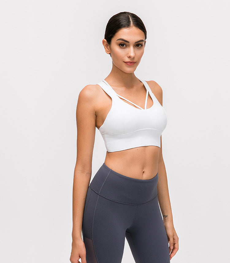 Luxury Women's Cross-Back Fitness Bra
