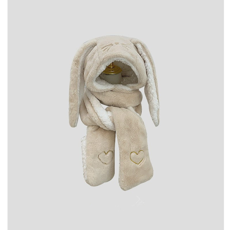 Snuggly Bunny Ears Winter Hood Set