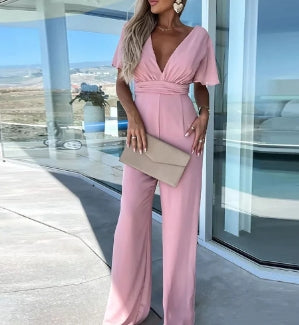 WOLFF Elegance Wide-Leg Jumpsuit