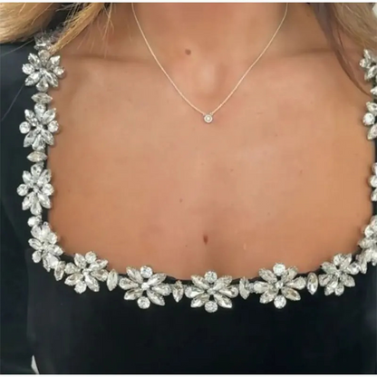 Floral Elegance Sparkle Dress