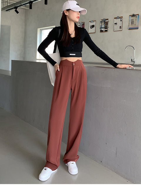 BreezeFit High-Waist Casual Pants