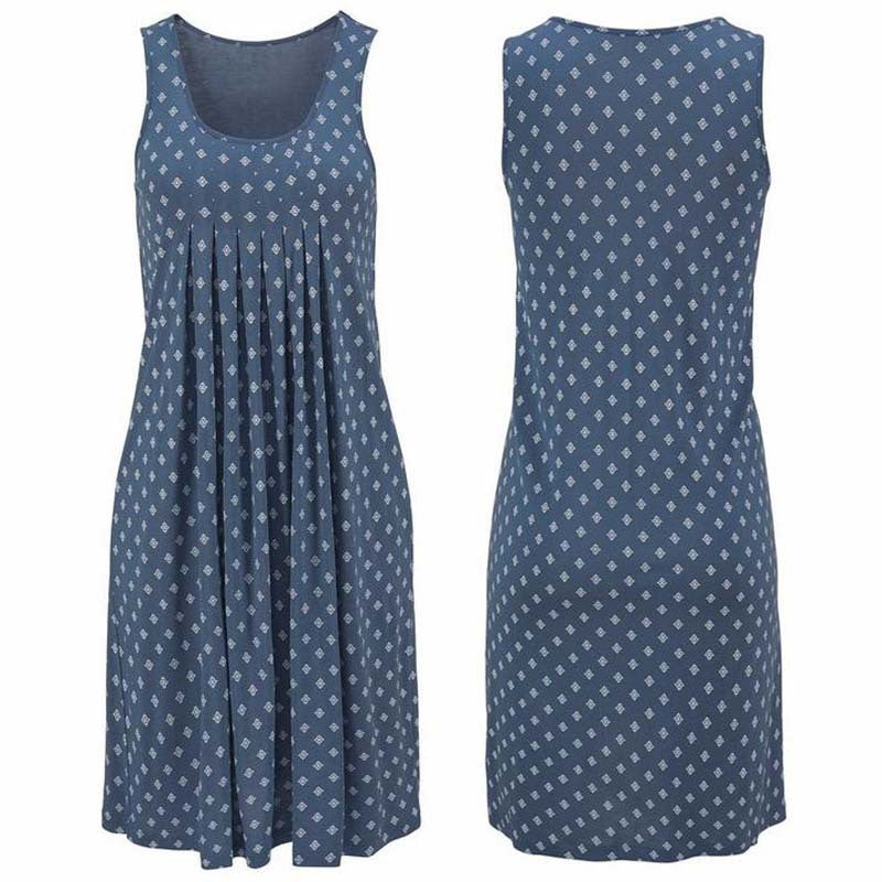 Summer Sleeveless Pleated Dress