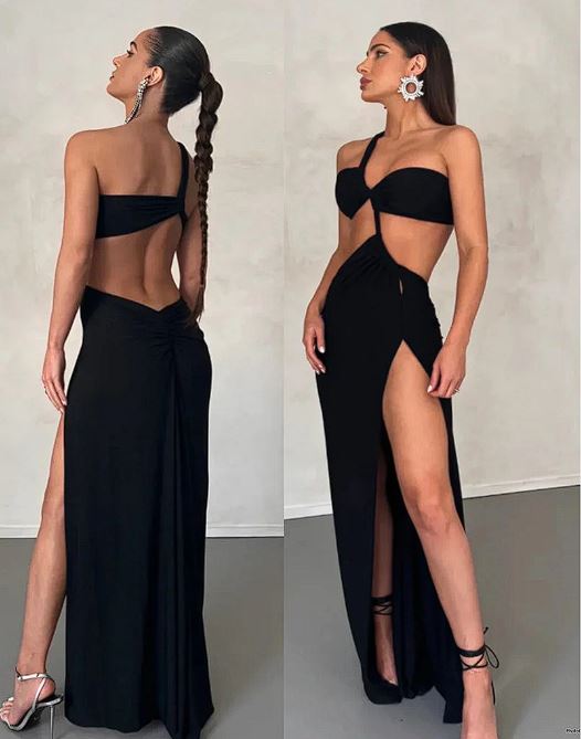 Fashionable Solo Shoulder Dress