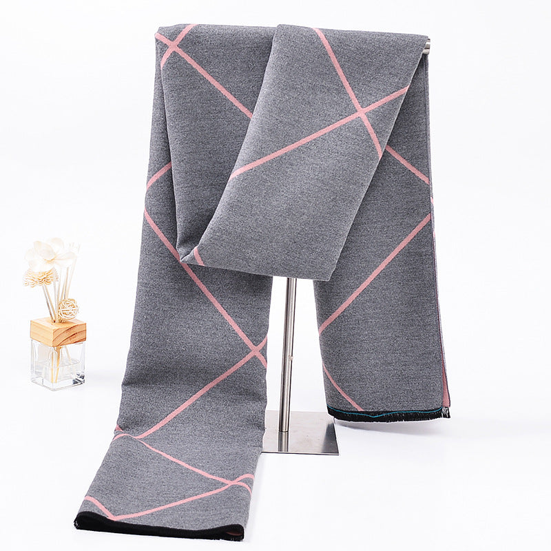 Reversible Plaid Cashmere Wrap