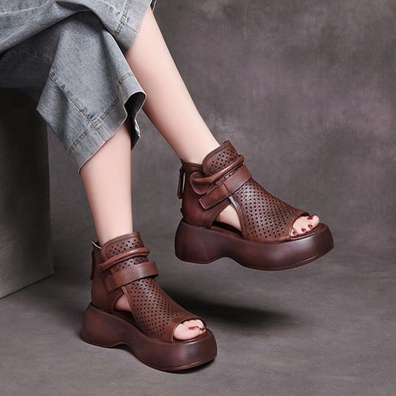 Elegant High-Top Platform Sandals