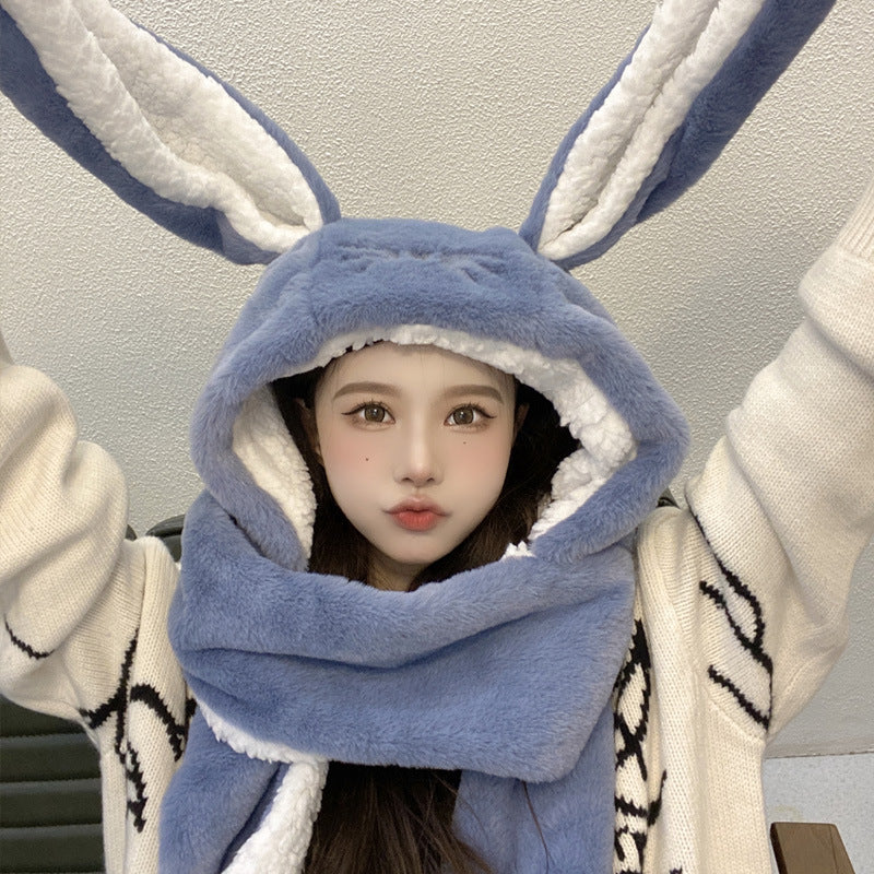 Snuggly Bunny Ears Winter Hood Set