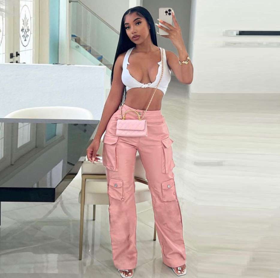 UrbanEase High Waist Straight Leg Pants