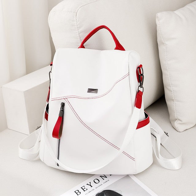 Fashionable Secure Women’s Leather Backpack