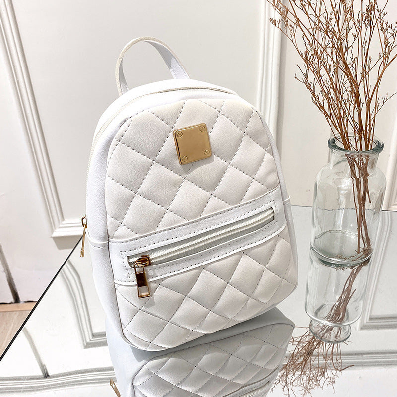 Chic Embroidered Mini Backpack