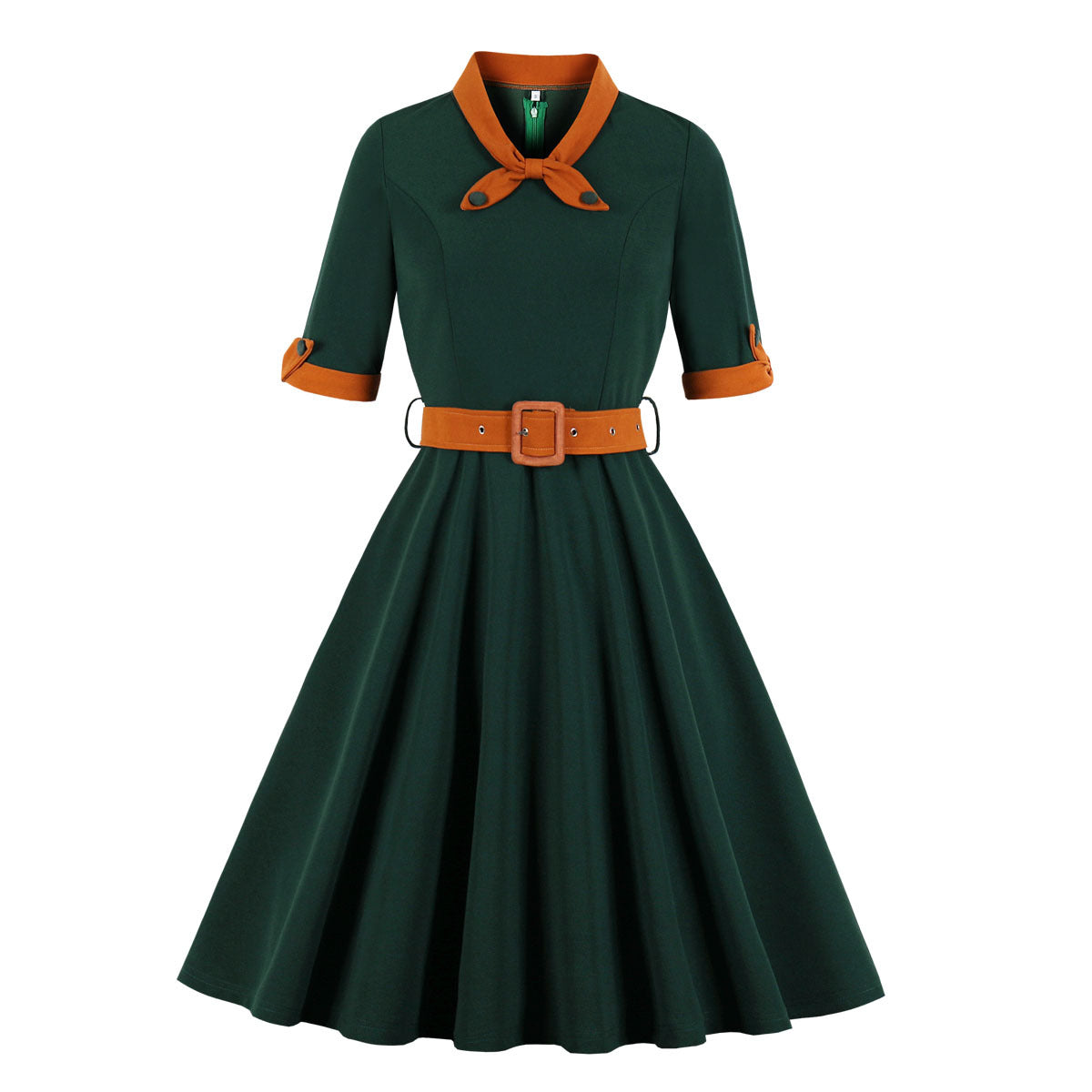 Vintage Inspired V-Neck Swing Dress