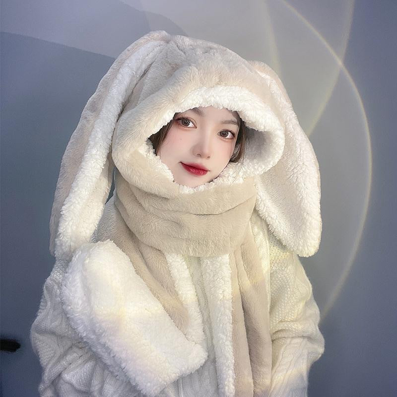 Plush Bunny Winter Accessory Set