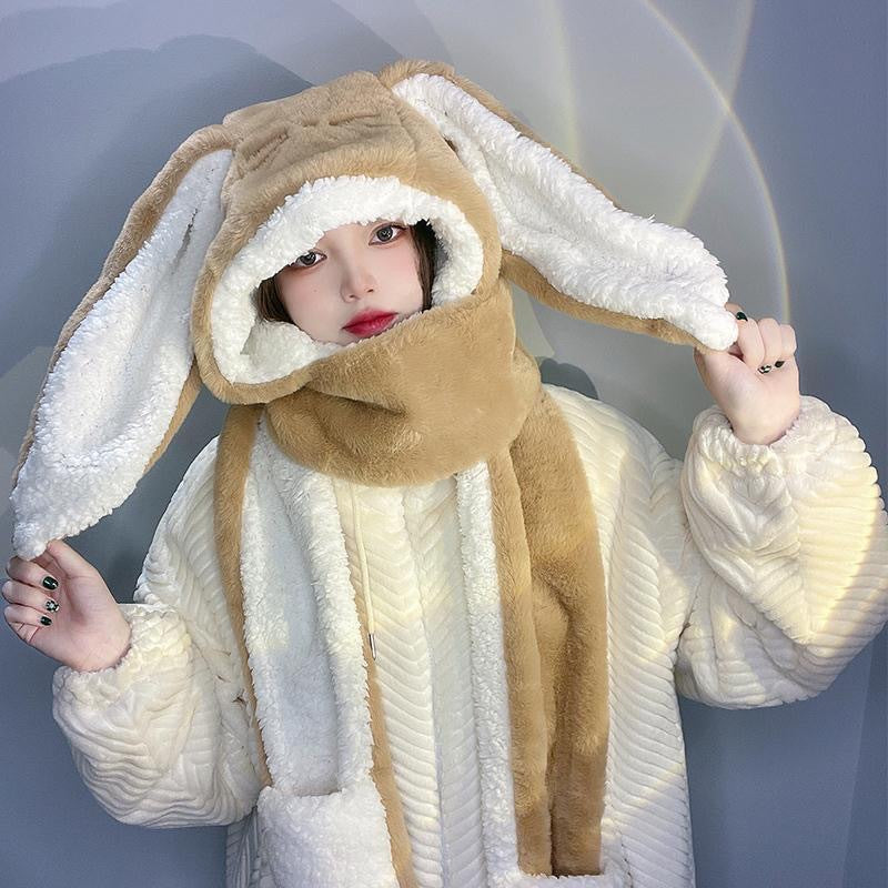 Plush Bunny Winter Accessory Set
