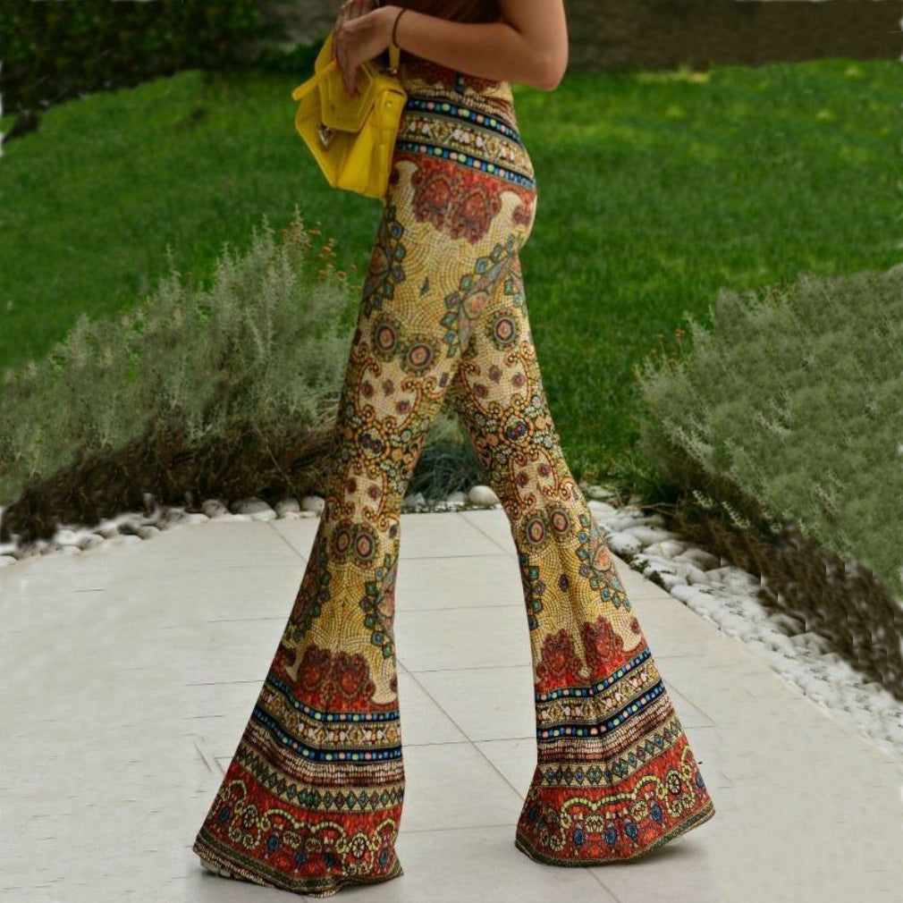 Modern Retro Flared Pants - Tight Fit
