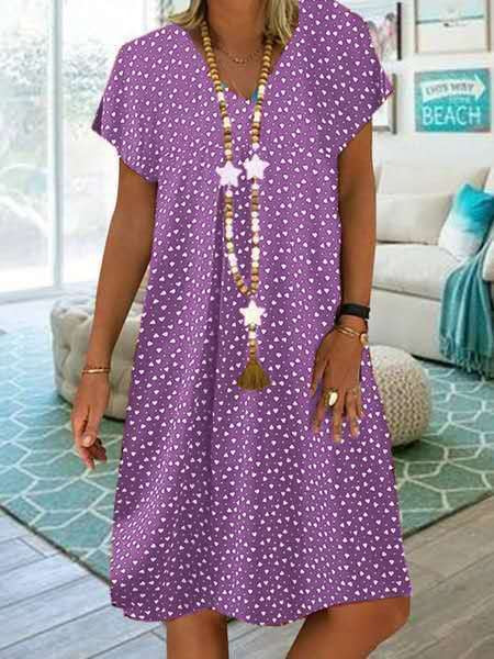 Casual Chic Polka Dot Dress