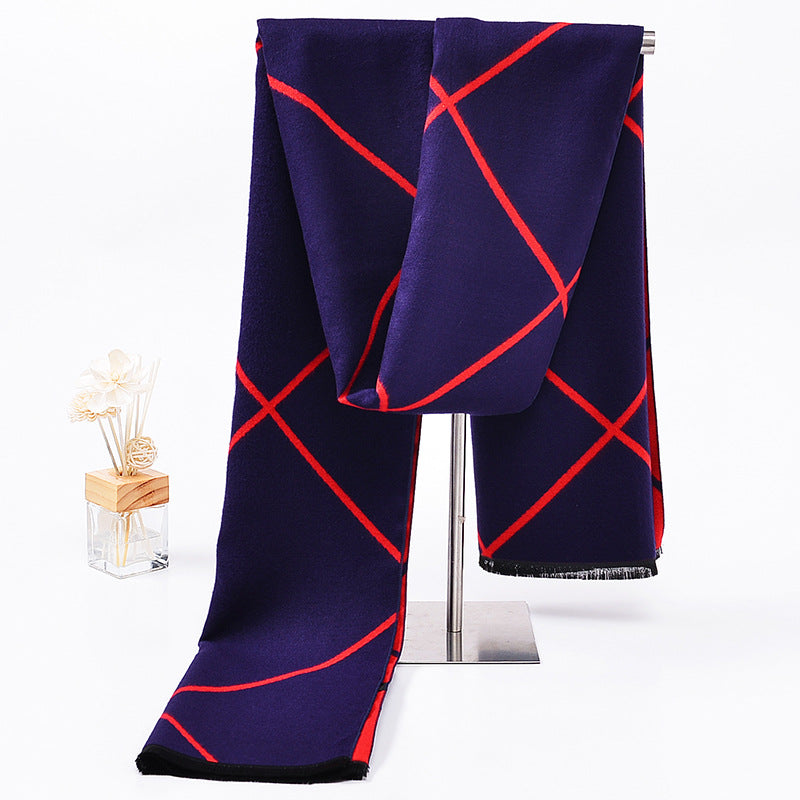 Reversible Plaid Cashmere Wrap