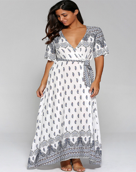 Stylish Boho Printed Maxi Dress