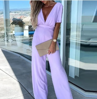 WOLFF Elegance Wide-Leg Jumpsuit
