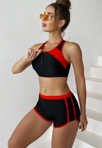 Elegant Curves Two-Piece Swimsuit