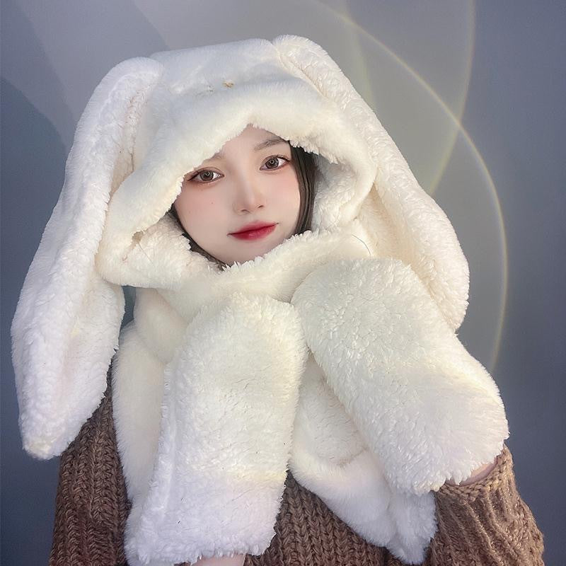 Plush Bunny Winter Accessory Set