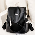 Fashionable Secure Women’s Leather Backpack