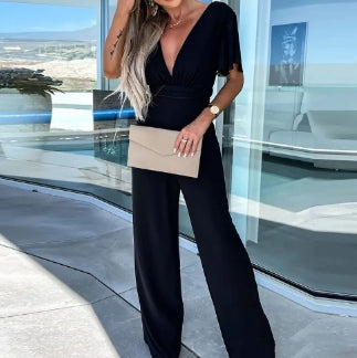 WOLFF Elegance Wide-Leg Jumpsuit