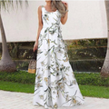 Sleeveless U-Neck Floral Dress for Women
