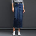 Chic High-Waist Slim Denim Skirt