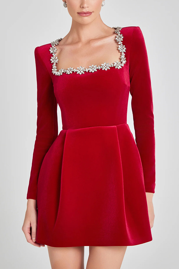 Floral Elegance Sparkle Dress