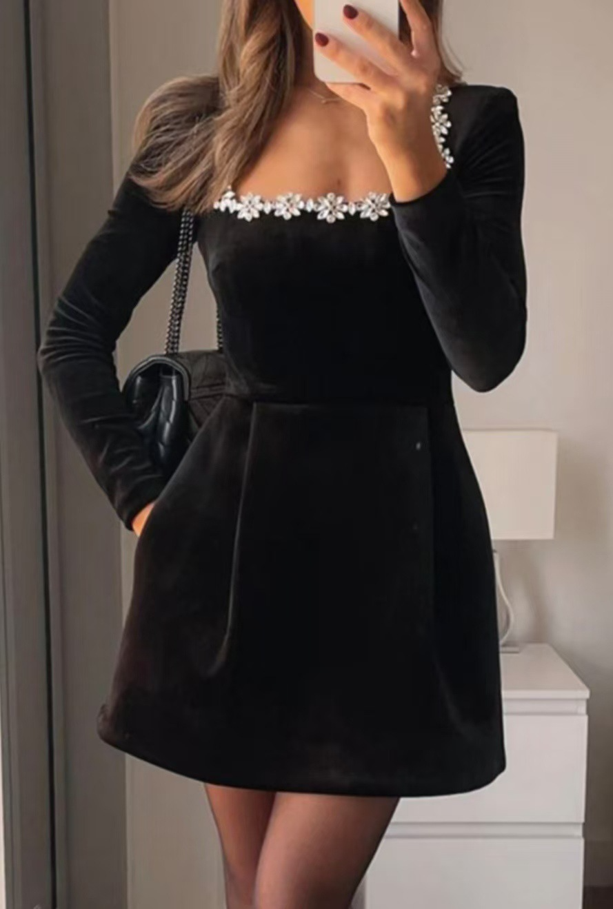 Floral Elegance Sparkle Dress
