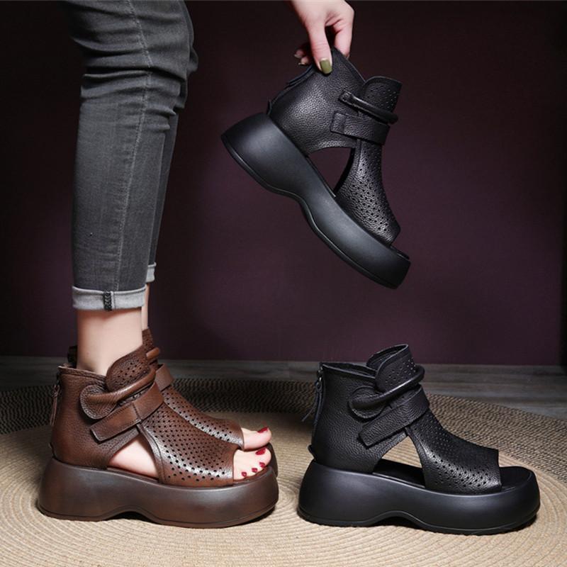 Elegant High-Top Platform Sandals