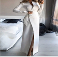 WOLFF Elegant White Wrap Dress