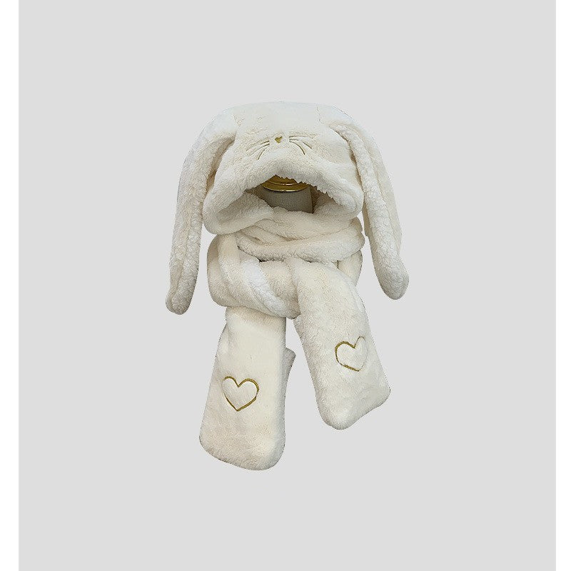 Snuggly Bunny Ears Winter Hood Set
