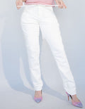 Tall Denim Joggers | White - Final Sale