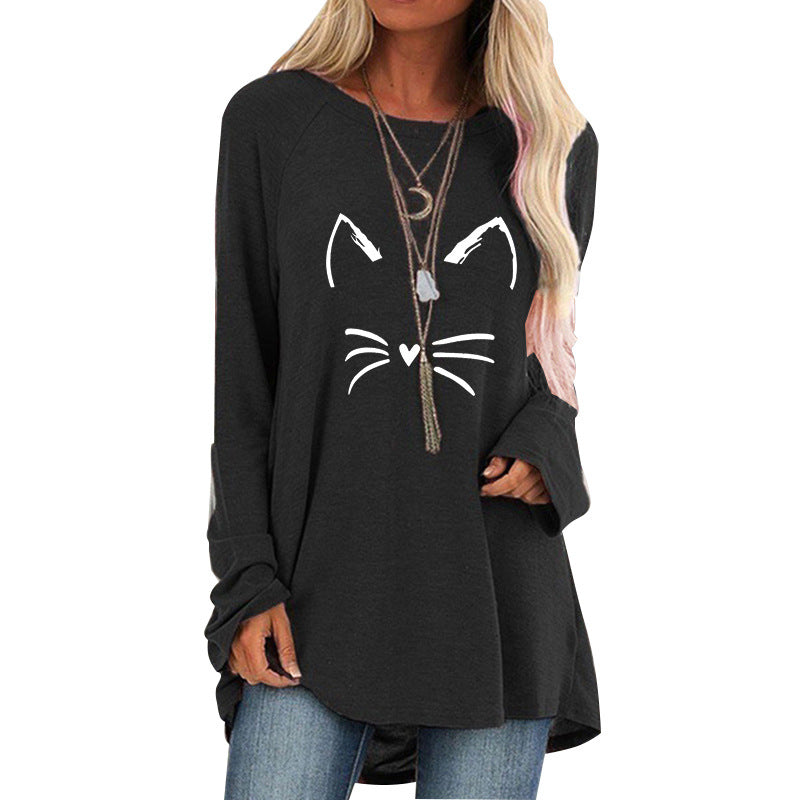 Casual Round Neck Printed Tee