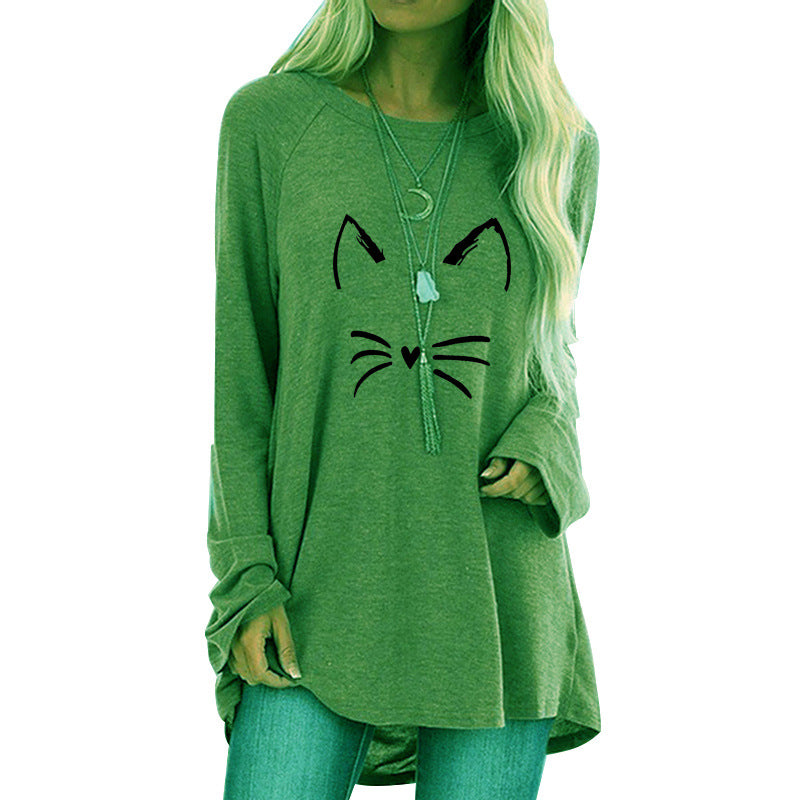 Casual Round Neck Printed Tee