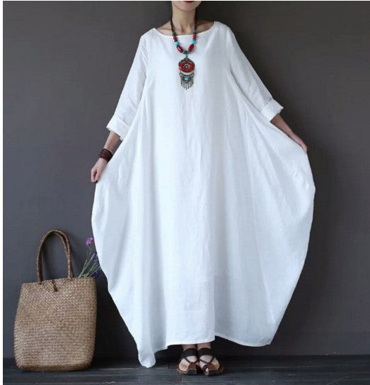 Classic Long Dress in Solid Colors