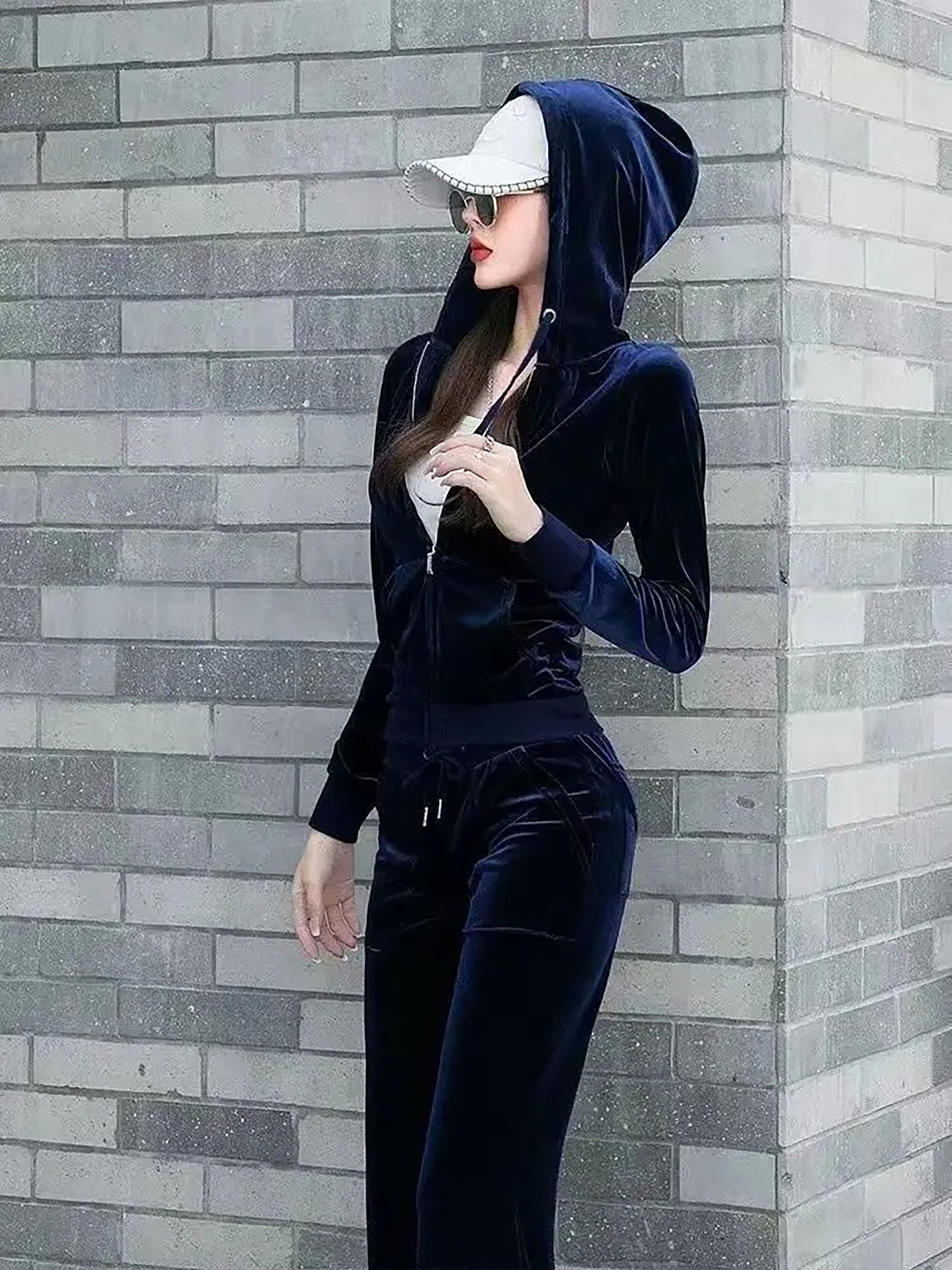 Cozy Velvet Two-Piece Hoodie Set