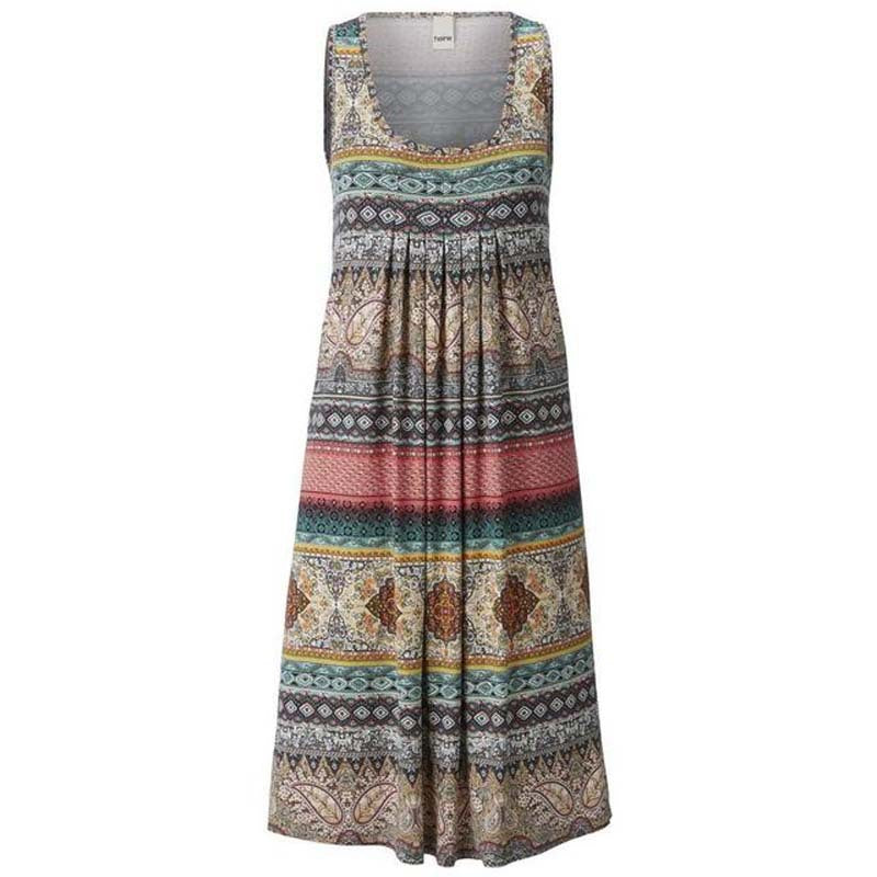 Summer Sleeveless Pleated Dress