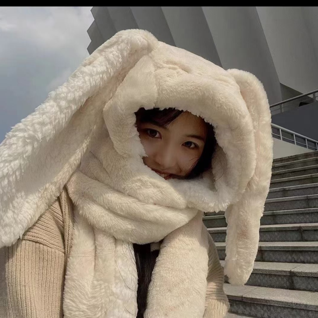 Plush Bunny Winter Accessory Set