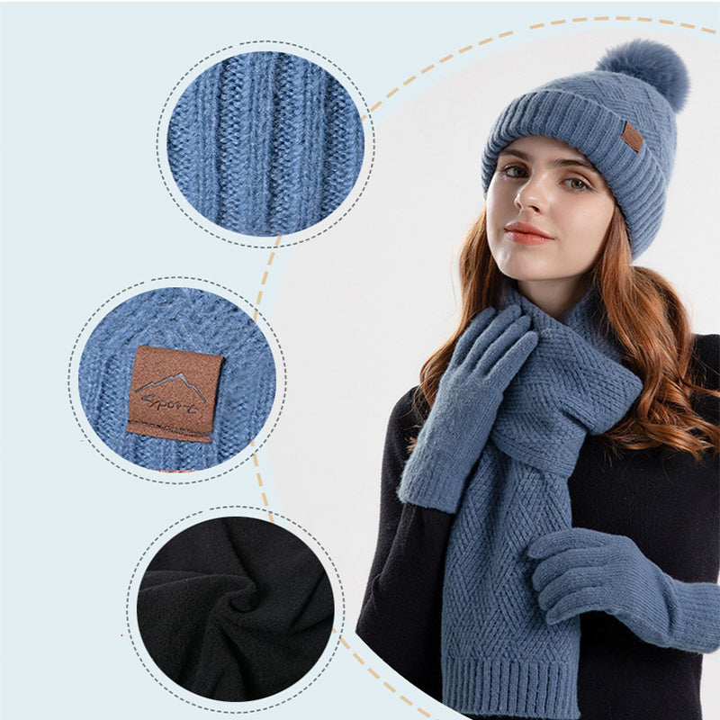 Ladies' Fashionable Winter Accessory Set