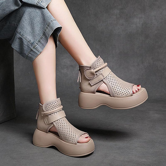 Elegant High-Top Platform Sandals
