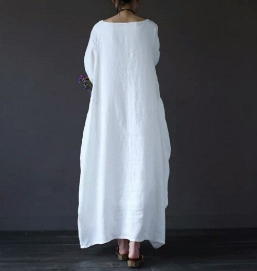 Classic Long Dress in Solid Colors