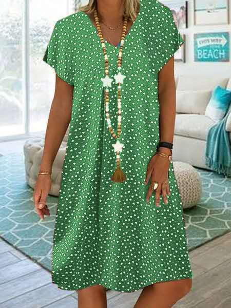 Casual Chic Polka Dot Dress