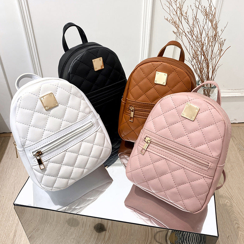 Chic Embroidered Mini Backpack